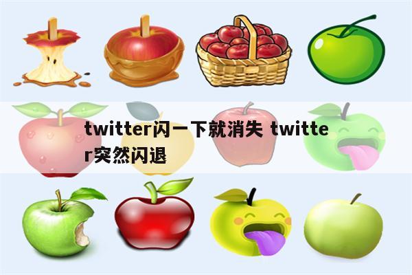 twitter闪一下就消失 twitter突然闪退