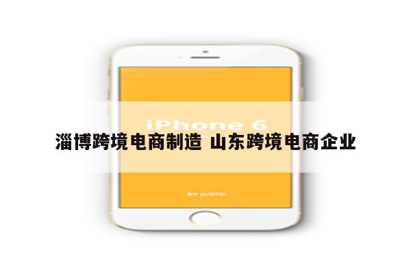 淄博跨境电商制造 山东跨境电商企业