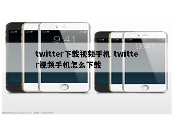 twitter下载视频手机 twitter视频手机怎么下载