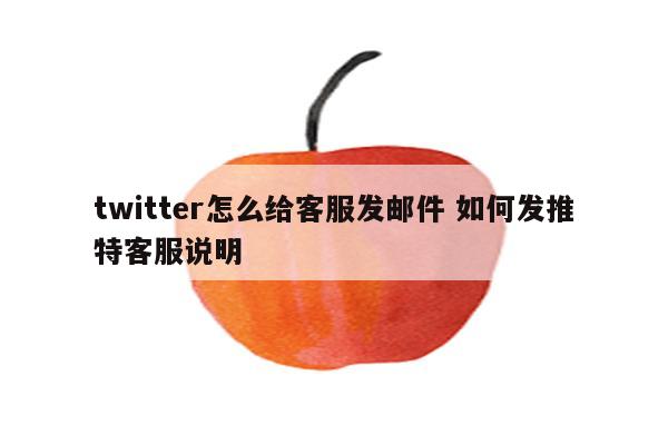 twitter怎么给客服发邮件 如何发推特客服说明
