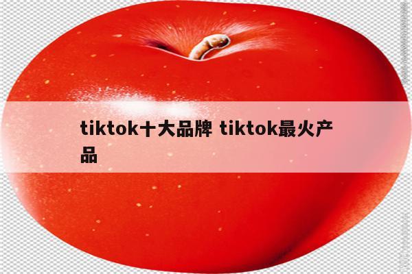 tiktok十大品牌 tiktok最火产品