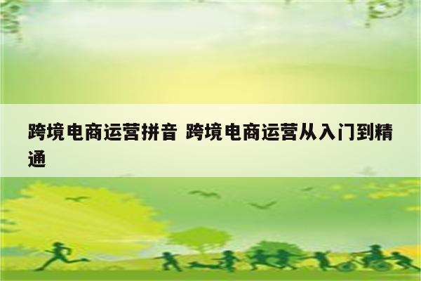 跨境电商运营拼音 跨境电商运营从入门到精通