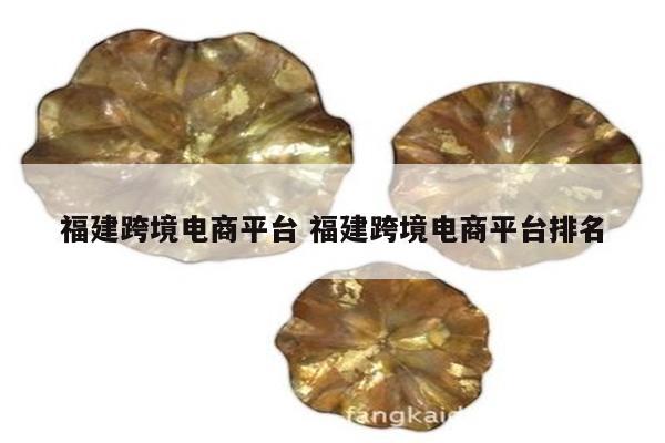 福建跨境电商平台 福建跨境电商平台排名