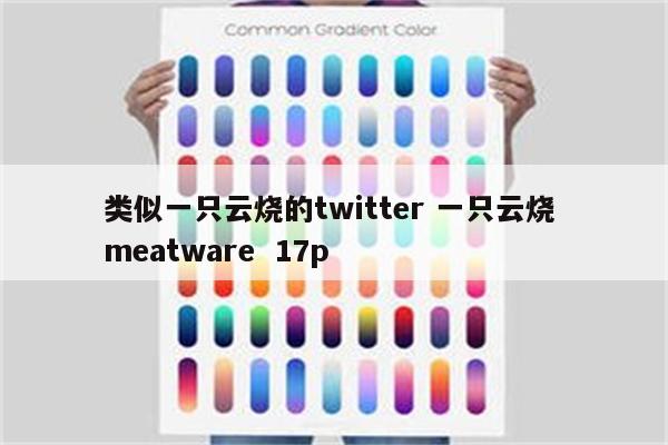 类似一只云烧的twitter 一只云烧 meatware  17p
