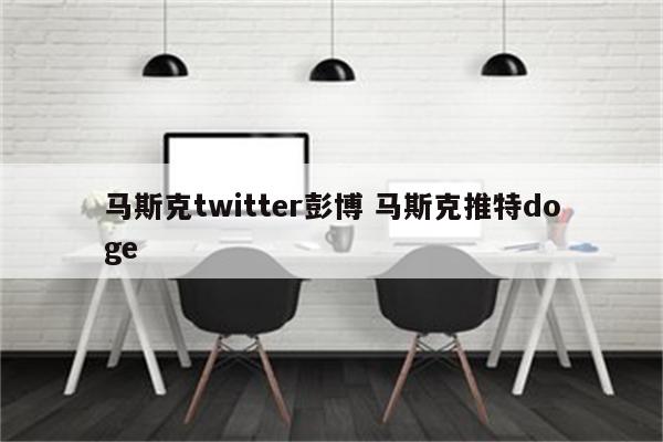 马斯克twitter彭博 马斯克推特doge