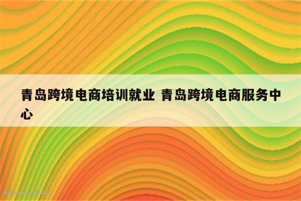 青岛跨境电商培训就业 青岛跨境电商服务中心