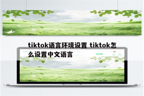 tiktok语言环境设置 tiktok怎么设置中文语言