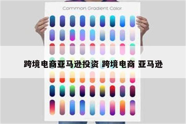 跨境电商亚马逊投资 跨境电商 亚马逊