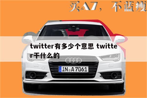 twitter有多少个意思 twitter干什么的