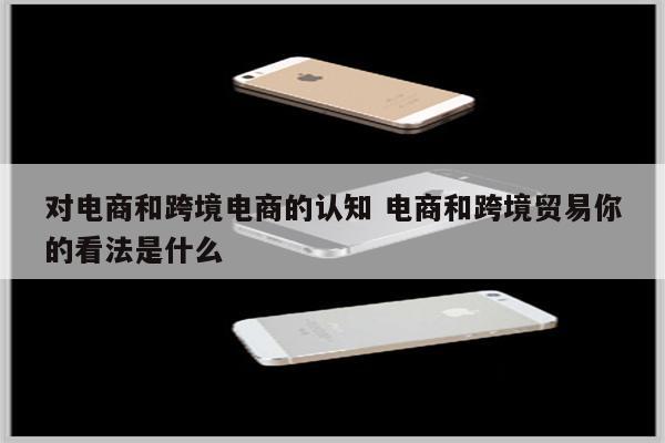 对电商和跨境电商的认知 电商和跨境贸易你的看法是什么