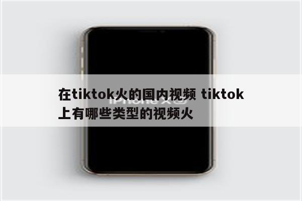 在tiktok火的国内视频 tiktok上有哪些类型的视频火