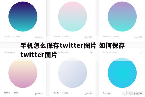 手机怎么保存twitter图片 如何保存twitter图片