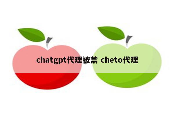 chatgpt代理被禁 cheto代理