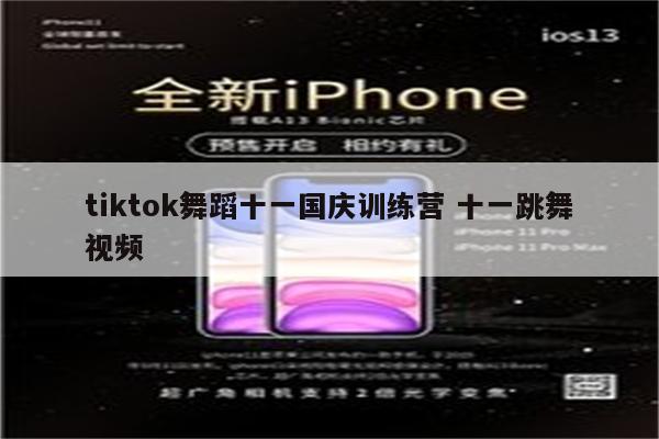 tiktok舞蹈十一国庆训练营 十一跳舞视频