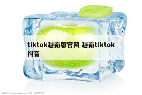 tiktok越南版官网 越南tiktok抖音
