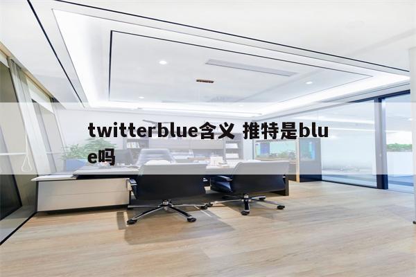 twitterblue含义 推特是blue吗