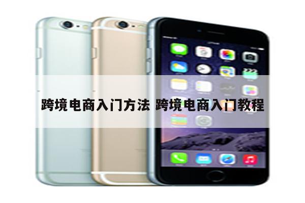 跨境电商入门方法 跨境电商入门教程
