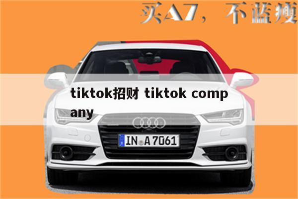 tiktok招财 tiktok company