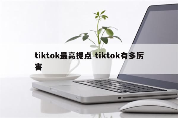 tiktok最高提点 tiktok有多厉害