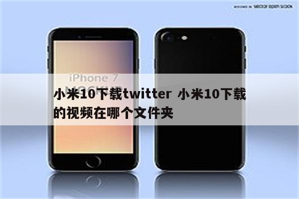 小米10下载twitter 小米10下载的视频在哪个文件夹