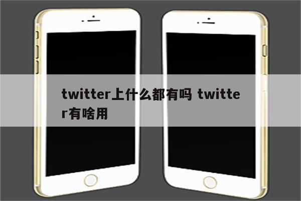 twitter上什么都有吗 twitter有啥用