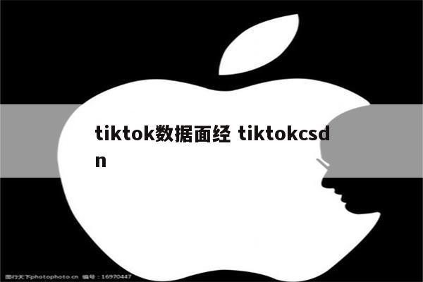 tiktok数据面经 tiktokcsdn