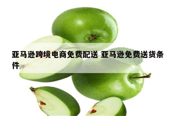 亚马逊跨境电商免费配送 亚马逊免费送货条件