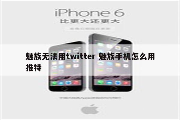 魅族无法用twitter 魅族手机怎么用推特