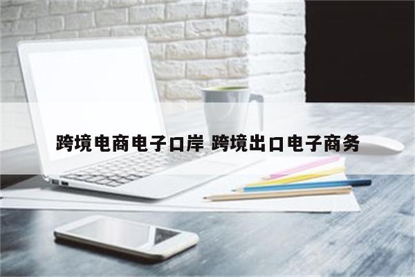 跨境电商电子口岸 跨境出口电子商务