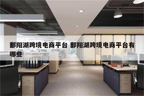 鄱阳湖跨境电商平台 鄱阳湖跨境电商平台有哪些