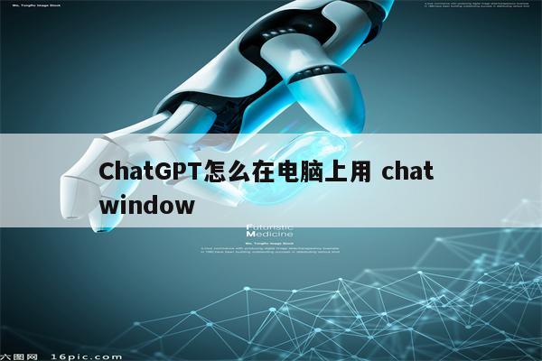 ChatGPT怎么在电脑上用 chat window