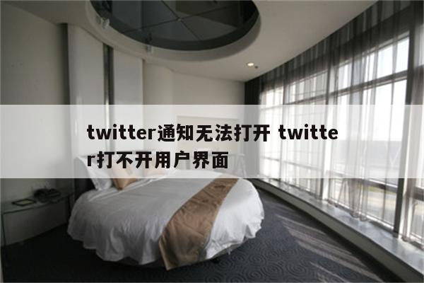 twitter通知无法打开 twitter打不开用户界面