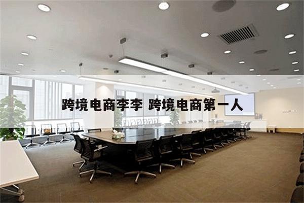 跨境电商李李 跨境电商第一人