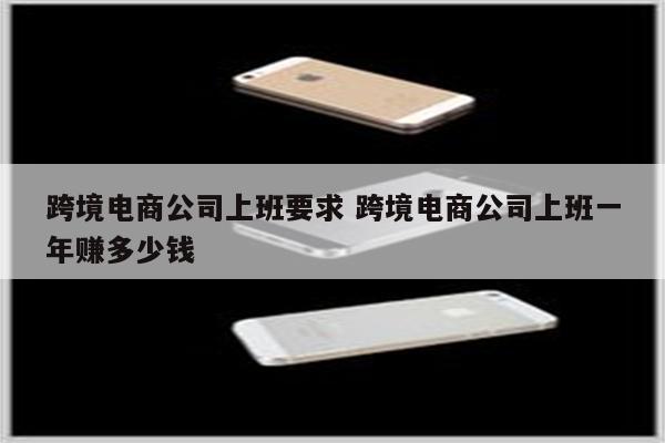 跨境电商公司上班要求 跨境电商公司上班一年赚多少钱