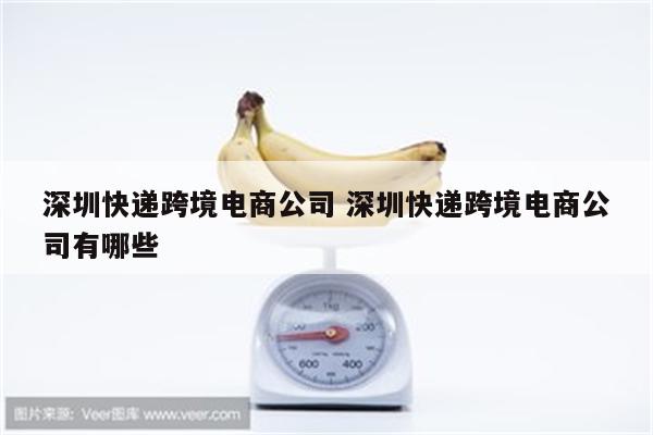 深圳快递跨境电商公司 深圳快递跨境电商公司有哪些