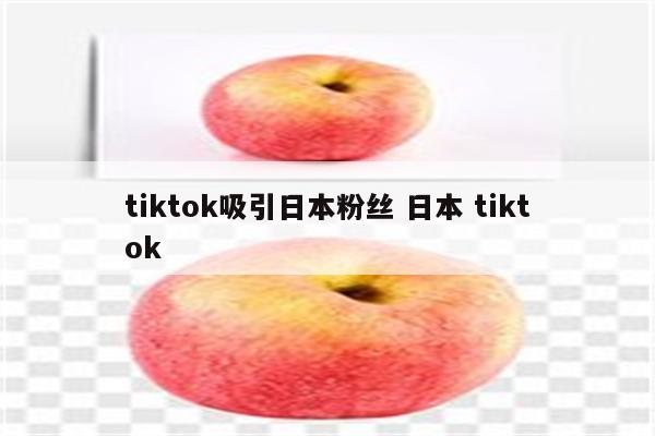 tiktok吸引日本粉丝 日本 tiktok
