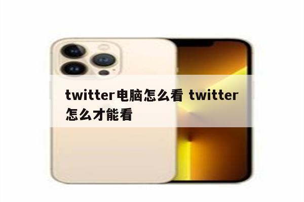 twitter电脑怎么看 twitter怎么才能看