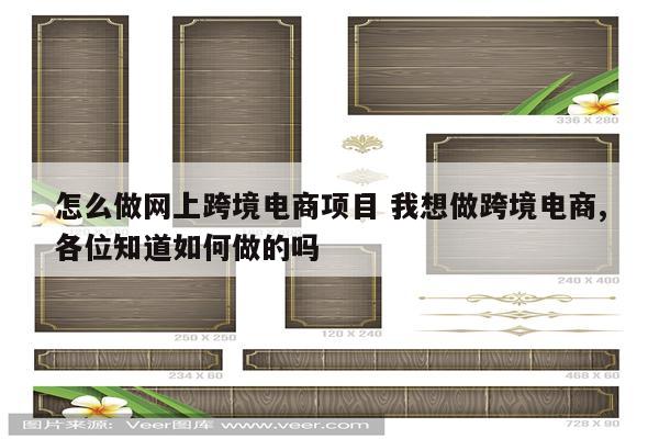 怎么做网上跨境电商项目 我想做跨境电商,各位知道如何做的吗