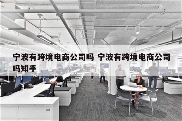 宁波有跨境电商公司吗 宁波有跨境电商公司吗知乎