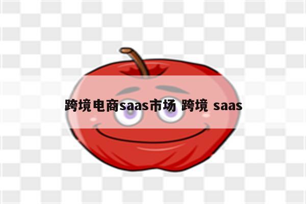 跨境电商saas市场 跨境 saas