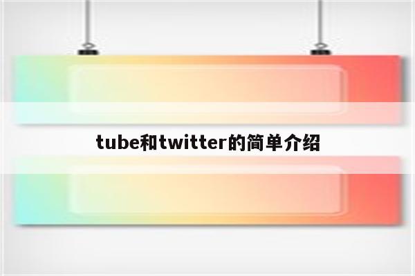 tube和twitter的简单介绍