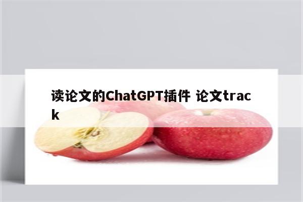 读论文的ChatGPT插件 论文track