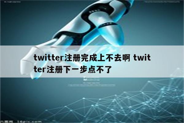 twitter注册完成上不去啊 twitter注册下一步点不了