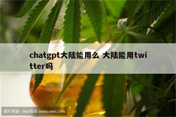 chatgpt大陆能用么 大陆能用twitter吗