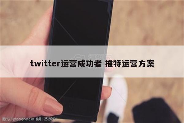 twitter运营成功者 推特运营方案