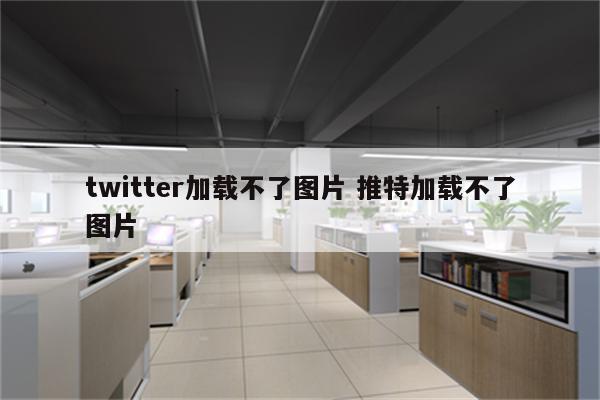 twitter加载不了图片 推特加载不了图片