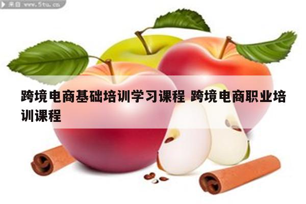 跨境电商基础培训学习课程 跨境电商职业培训课程