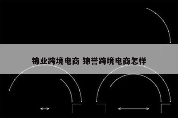 锦业跨境电商 锦誉跨境电商怎样