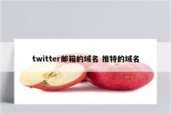 twitter邮箱的域名 推特的域名