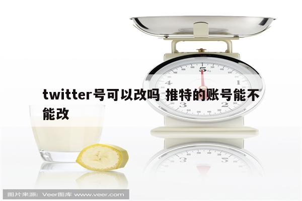 twitter号可以改吗 推特的账号能不能改
